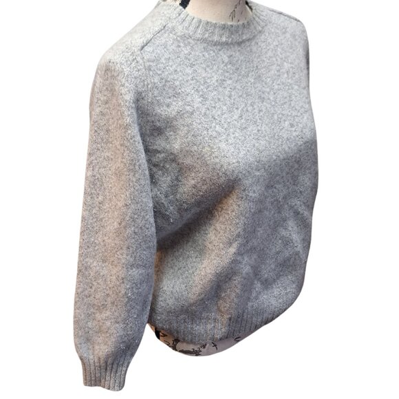 Bluemarine Womens Uomo Wool Crew Neck Sweater XL Gray Made in Italy Academia - Picture 3 of 7